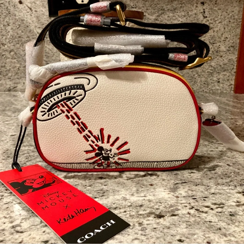 Coach X Disney Keith Haring Mickey Mouse UFO Camera Crossbody Bag NWT - Picture 6 of 16